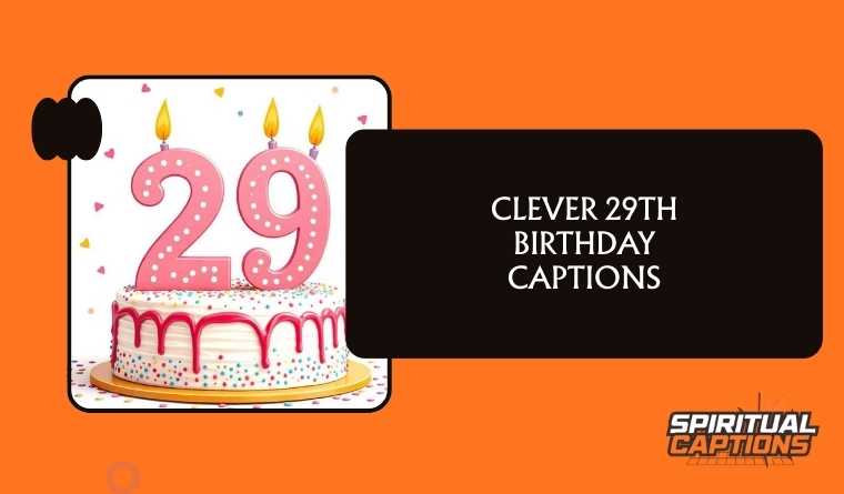 Clever 29th Birthday Captions