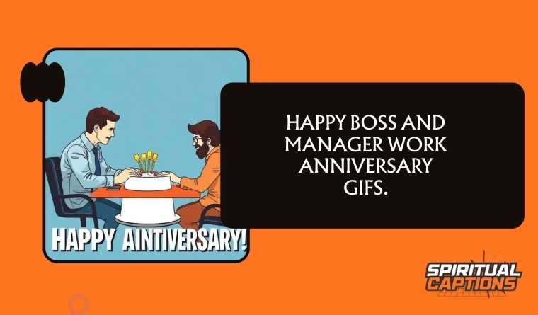Happy Boss and Manager Work Anniversary GIFs.