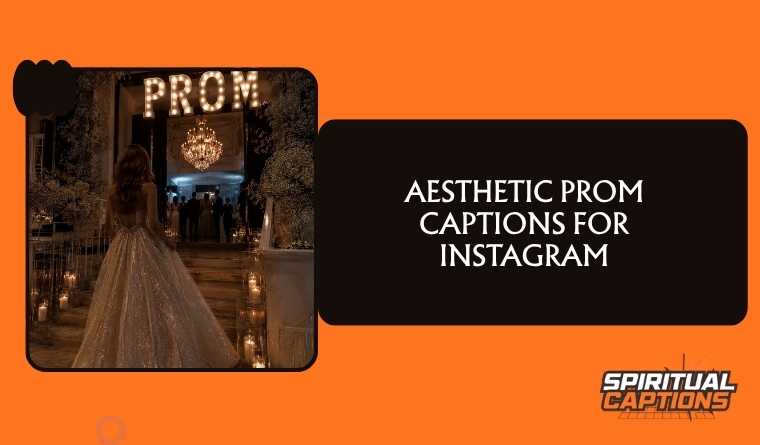 Aesthetic Prom Captions for Instagram